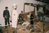 Diorama: gewondenverzorging op het slagveld